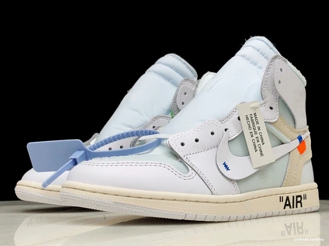 Retro White Off-White Air 1 Jordan AQ0818-100 High 0815